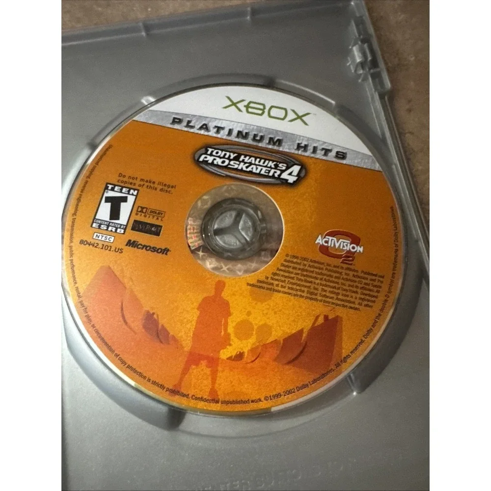 Tony Hawk Pro Skater 4 (Original Xbox) *Complete CIB w/ Reg Card - Tested*